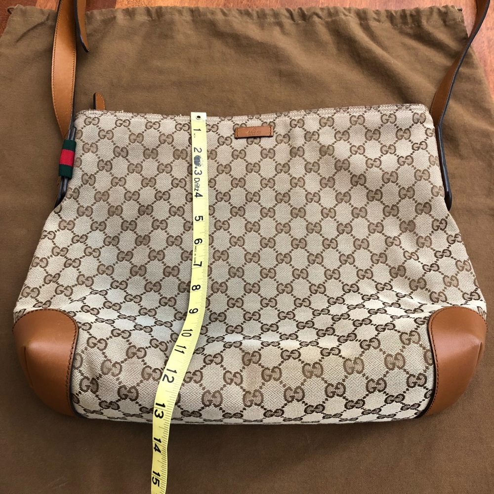 GUCCI | Large original GG canvas messenger bag - Picture 15 of 17